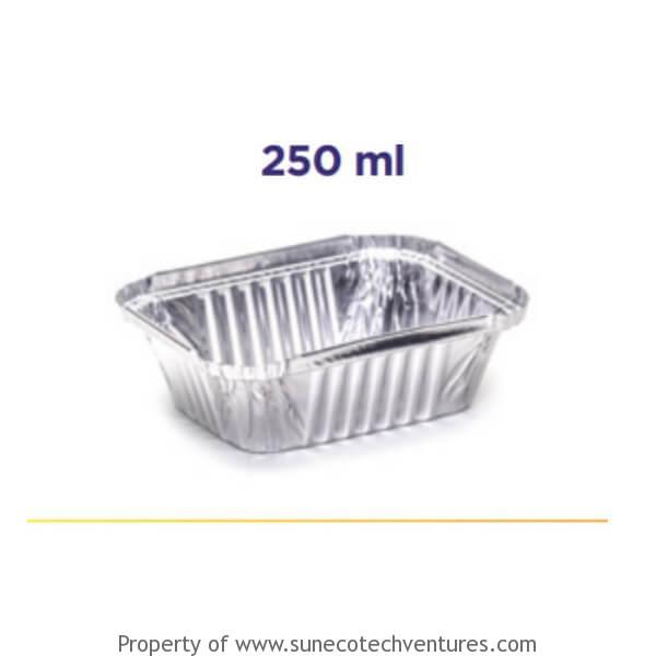 Buy 250ml Aluminium Foil Container Sun Eco 42 Micron (25 Piece Box)