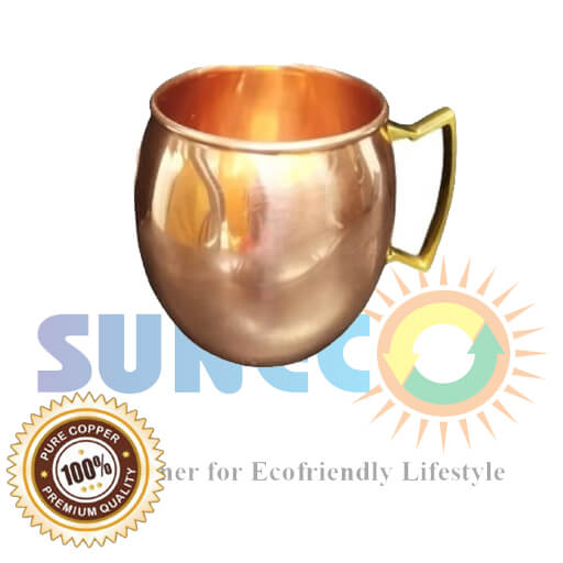 Buy Pure Copper Moscow Mug with Brass Handle